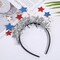 4PCS Patriotic Head Boppers Headbands – 4th of July Flashing Star & Heart Design, Independence Day Hair Accessories, Party Favors for Memorial Day & Veterans Day